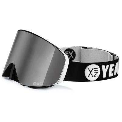 Snowboardbrille YEAZ "Magnet-Ski-Snowboardbrille silber verspiegelt/silber APEX", silber, Sportbrillen