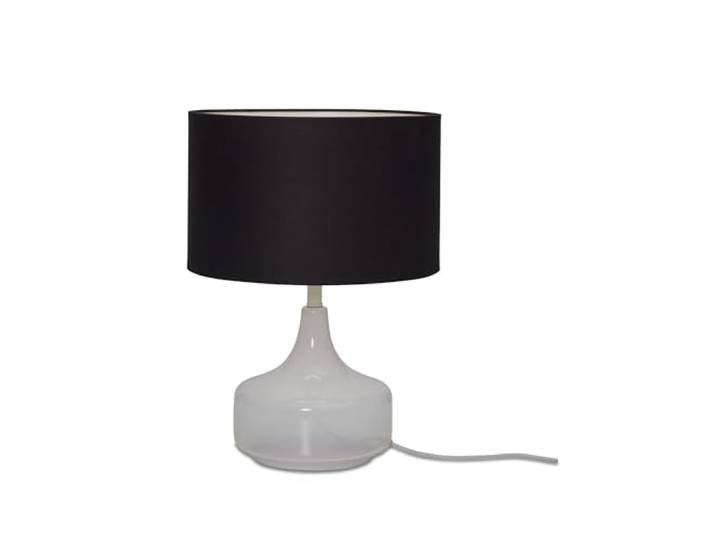 it's about RoMi Tischlampe Reykjavik - Schwarz - Ø32cm Rund - Modern - Textilien - Tischleuchte Wohnzimmer & Schlafzimmer - Tischlampen modern