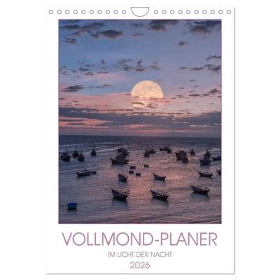 VOLLMOND-Planer - Im Licht der Nacht (Wandkalender 2026 DIN A4 hoch), CALVENDO Monatskalender