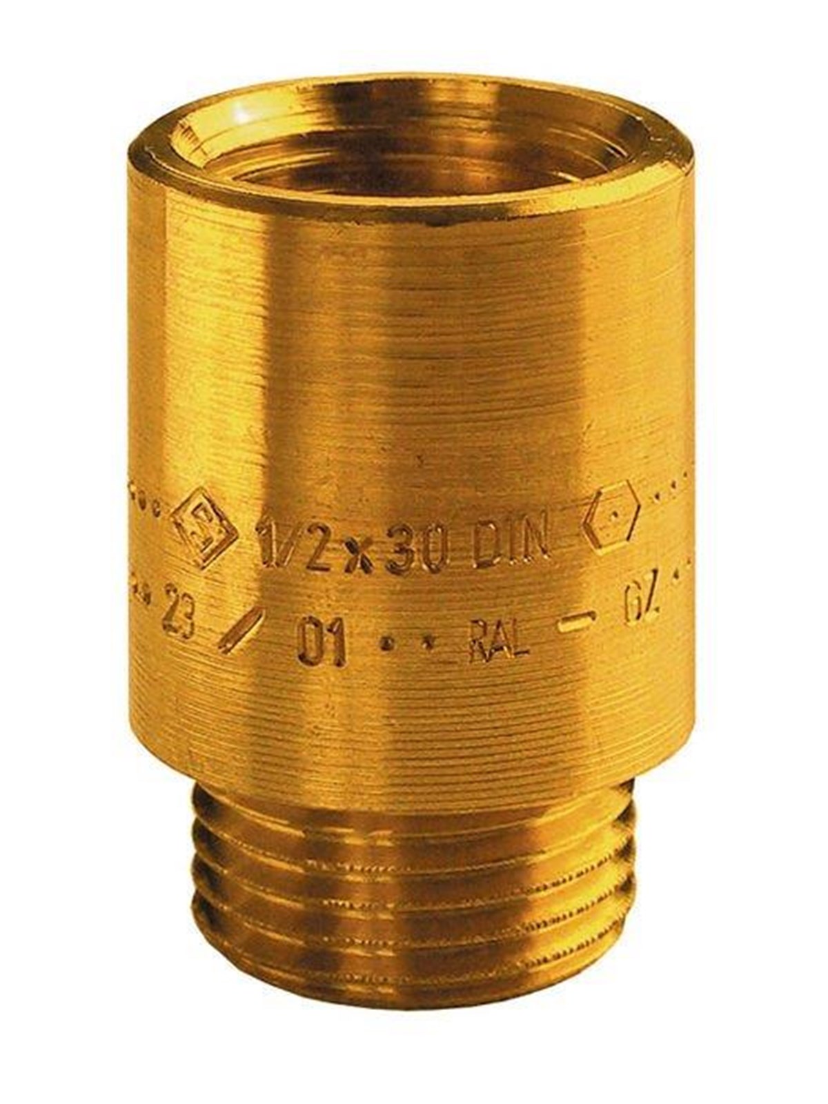 Unite extension 25 mm x 12 brass