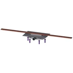 Kessel Linearis Duschrinne 45303.12 1200 mm, Copper gebürstet, Megastop