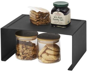 Yamazaki Home Stackable Countertop Shelf - Two Sizes, Steel, Large, Stack up to two, Holds 11 lbs