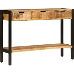 vidaXL Sideboard mit 3 Schubladen 110x35x75 cm Massivholz Mango