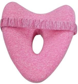 Youfap Market Orthopedic Memory Foam Knee Pillow For Side Sleepers Sciatica Relief And Pregnancy Leg Support pink