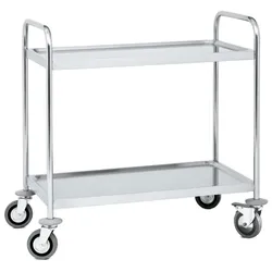 Wagen mit regalen 2 regale max. belastung 200 kg - 900x600x950 mm - 91040620 Eurast
