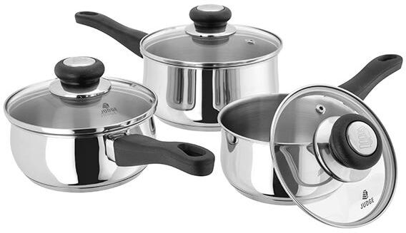 Judge Vista 3 Piece Saucepan Set