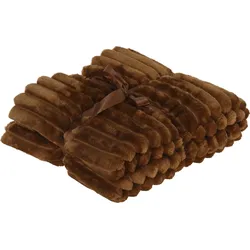 Decke RIBB camel (BT 150x130 cm) - BT 150x130 cm