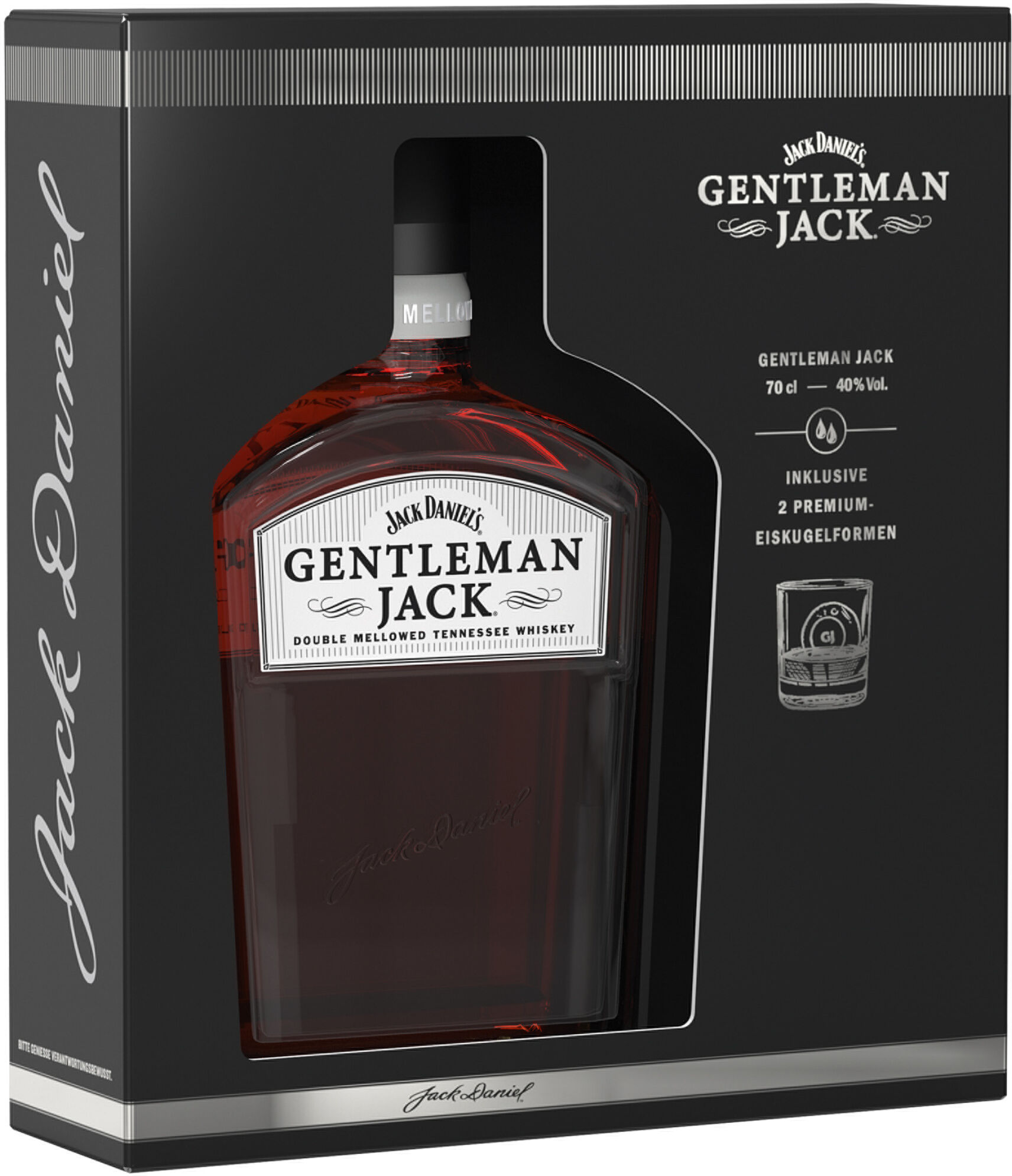 JACK DANIEL'S Tennessee Whiskey Gentleman Jack mit Eiskugelformen 40% Vol
