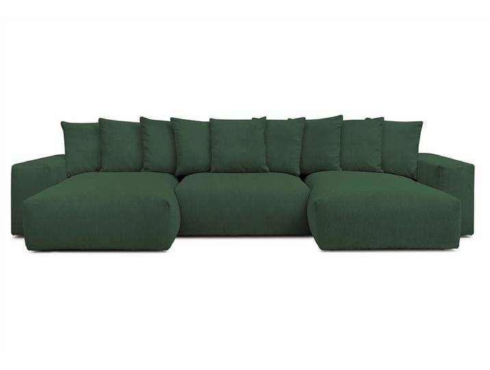 Wohnlandschaft BOBOCHIC VOLTAIRE Cord-Stoff grün