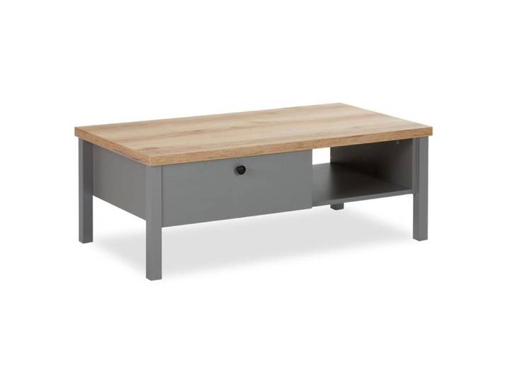 Table Basse de Bois 110x60 cm grise
