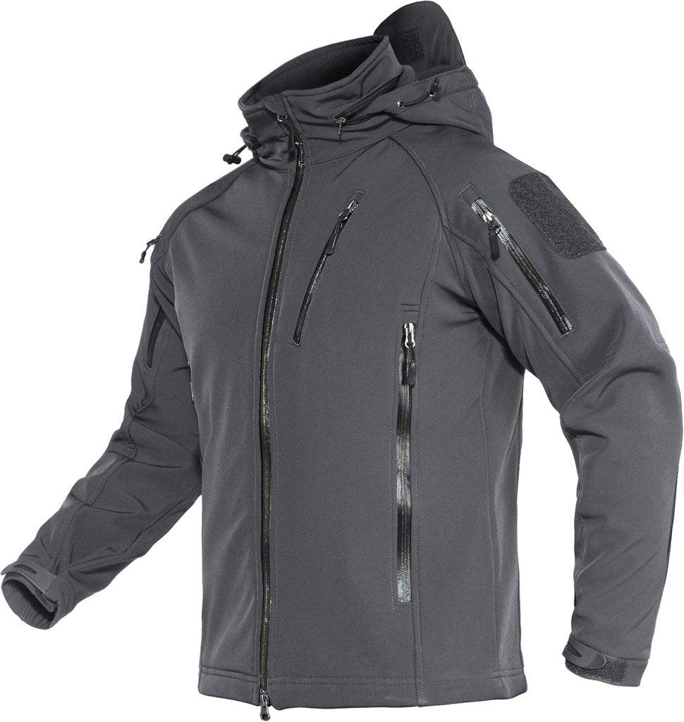 Wasserabweisende Softshelljacke für Herren mit Fleecefutter
