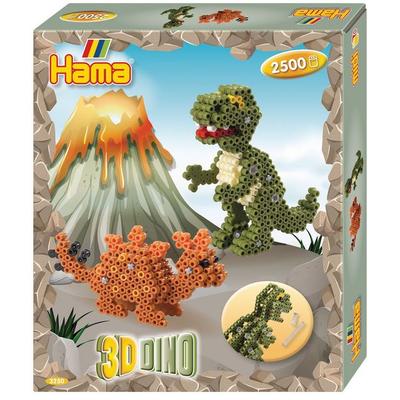 Hama Bügelperlen midi Box 3D Dino 2500 Stück Geschenkpackung