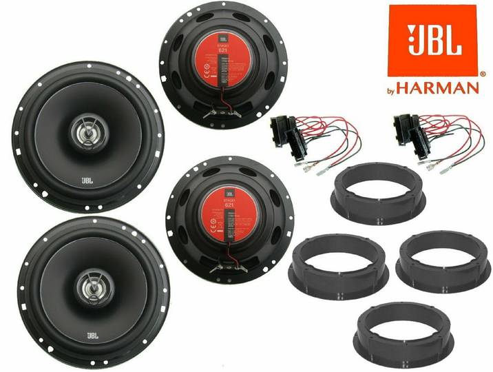 DSX JBL passend für VW Golf 4 IV bis 2010 Set Lautsprecher Vorne Hinten Auto-Lautsprecher (70 W)