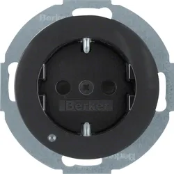 Berker 41092045 Steckdose SCHUKO m LED-OL erh.BS R.Cl sw