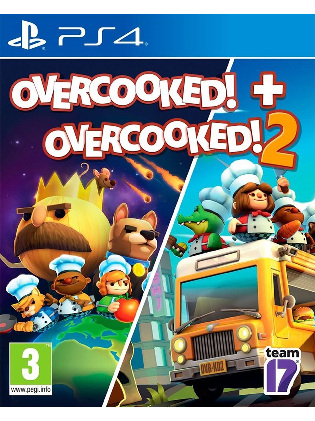 Overcooked! 1 & 2 - Sony PlayStation 4 - Party - PEGI 3