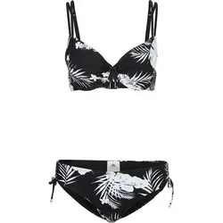 FIREFLY Damen Bikini Da.-Bikini Malory II W Bi-Flow, Größe 38C in Schwarz Schwarz