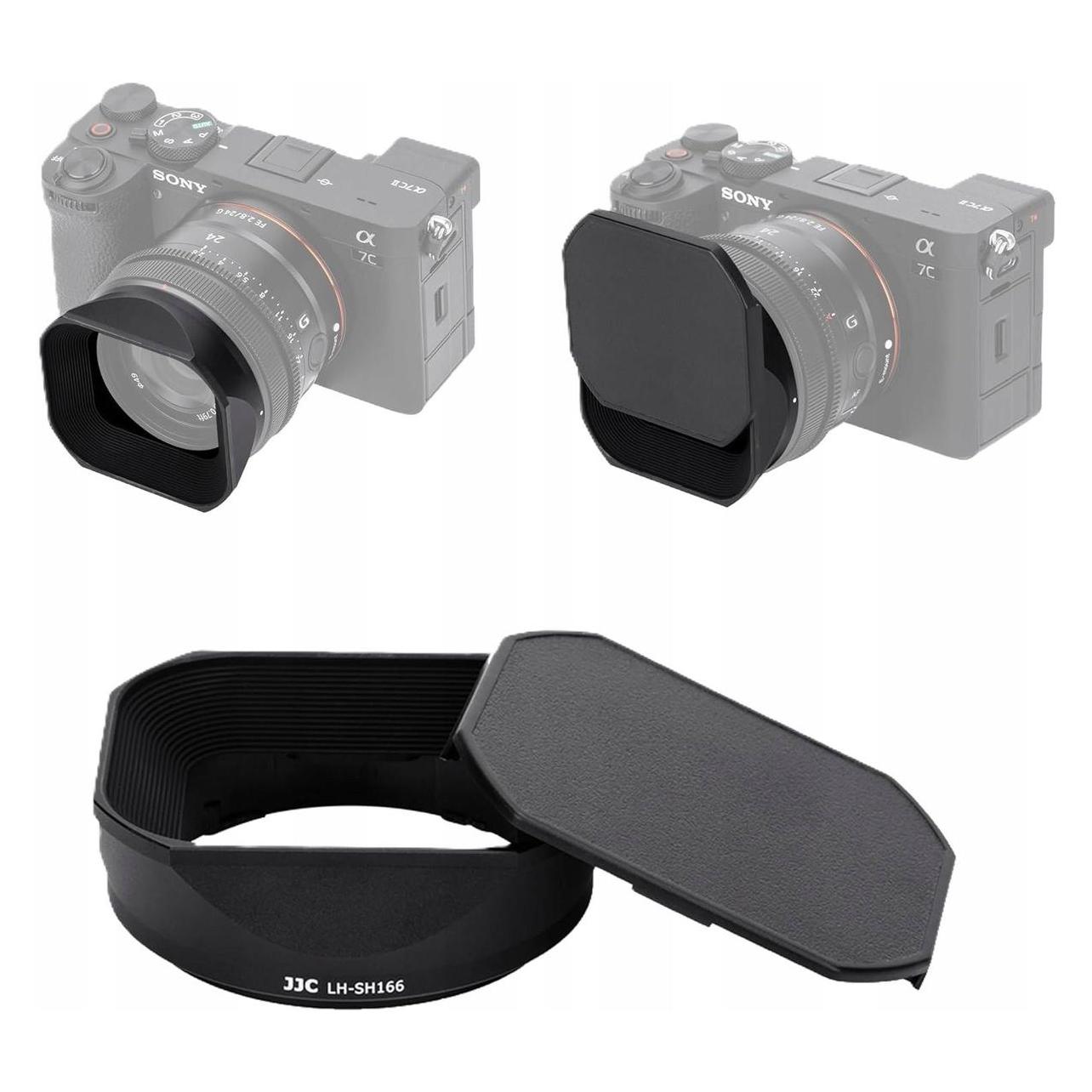 JJC LH SH166 Sony Zonnekap (voor Sony FE 24mm f/2.8 G lens / Sony FE 40mm f/2.5 G lens / Sony FE 50mm f/ (D269401)