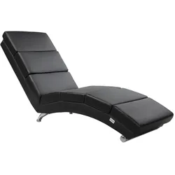 Casaria Casaria Relaxliege London Schwarz Kunstleder
