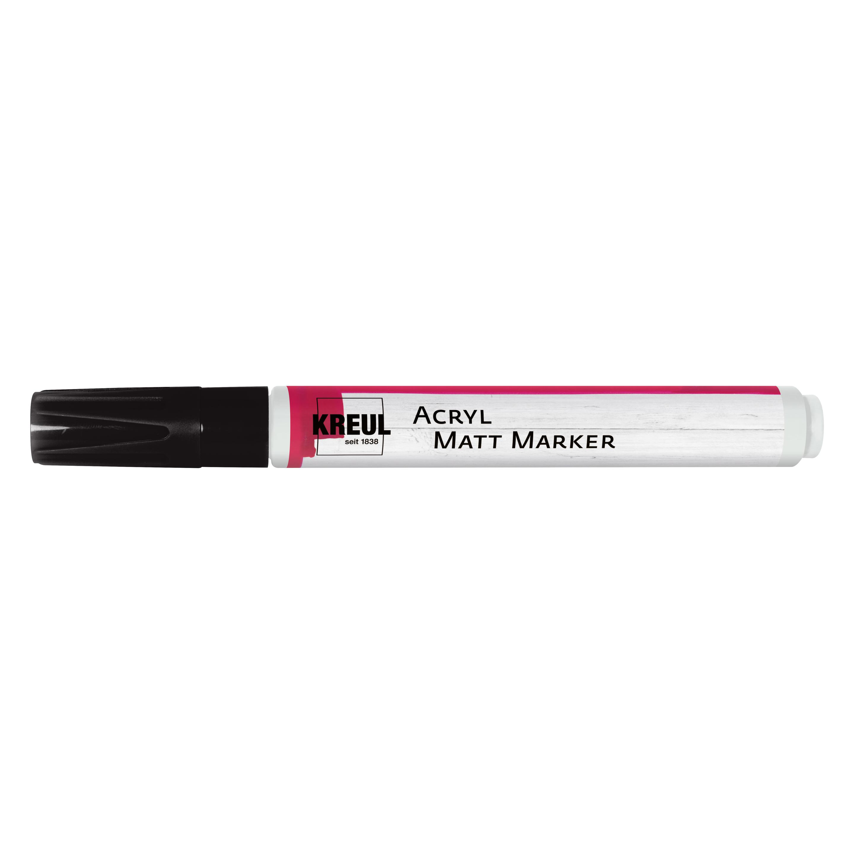Kreul Acryl Matt Marker medium Schwarz (46239)