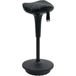 BÜROHOCKER Kunststoff Nylon Schwarz
