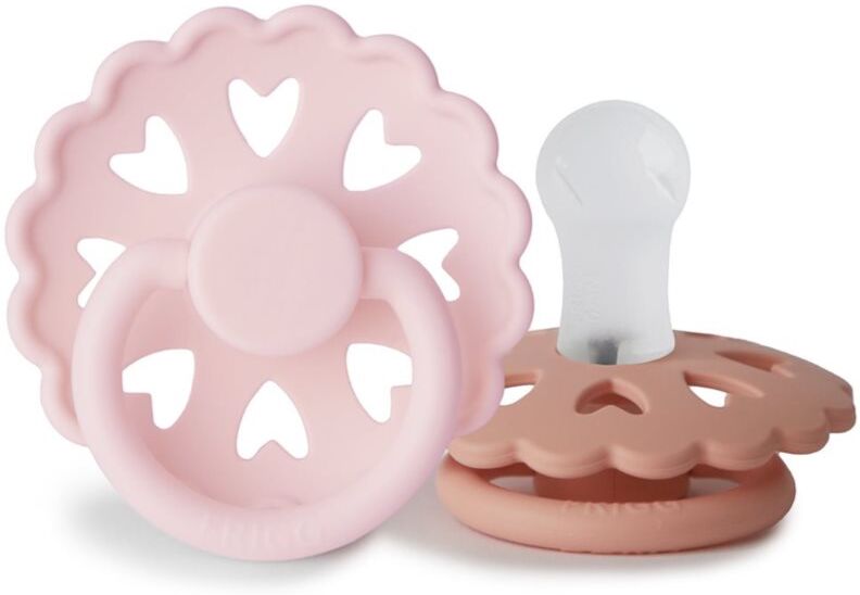 FRIGG Fairytale Round Silicone 2-Pack Size 1 tétine The Snow Queen/The Princess and the Pea 2 pcs