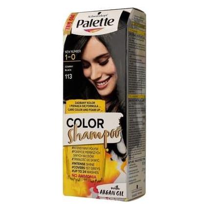 Palette Color Shampoo szampon koloryzujący do 24 myć 1-0 Czerń (Flüssiges Shampoo) (35785337)