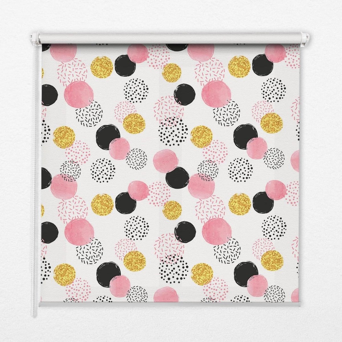 Lichtfilterend Rolgordijn met Decoratief Patroon in Roze - 80 x 140 cm