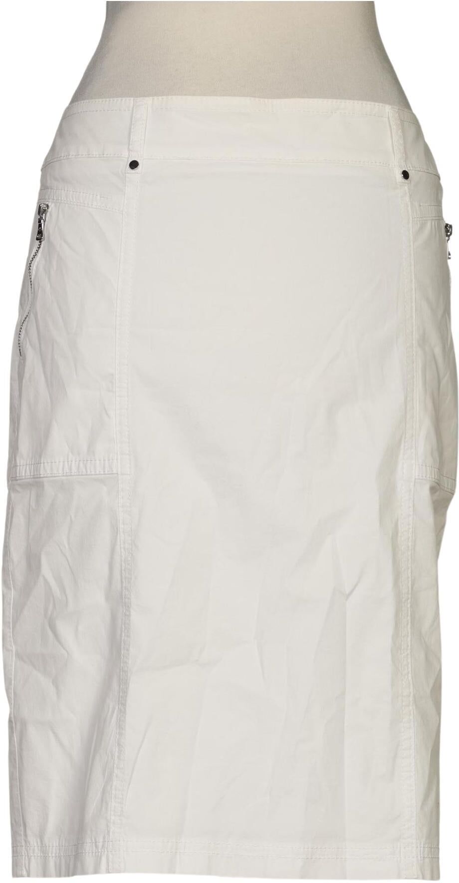 Gerry Weber Damen Rock, Weiß, Gr. EU 40, Viskose / Seide / Baumwolle - Second Hand