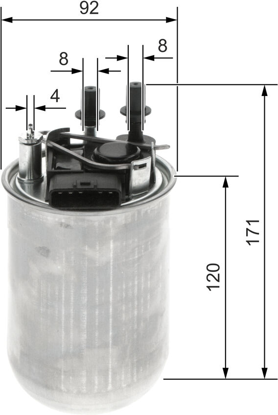 Bosch Kraftstofffilter F026402200 Leitungsfilter 171mm Für Nissan