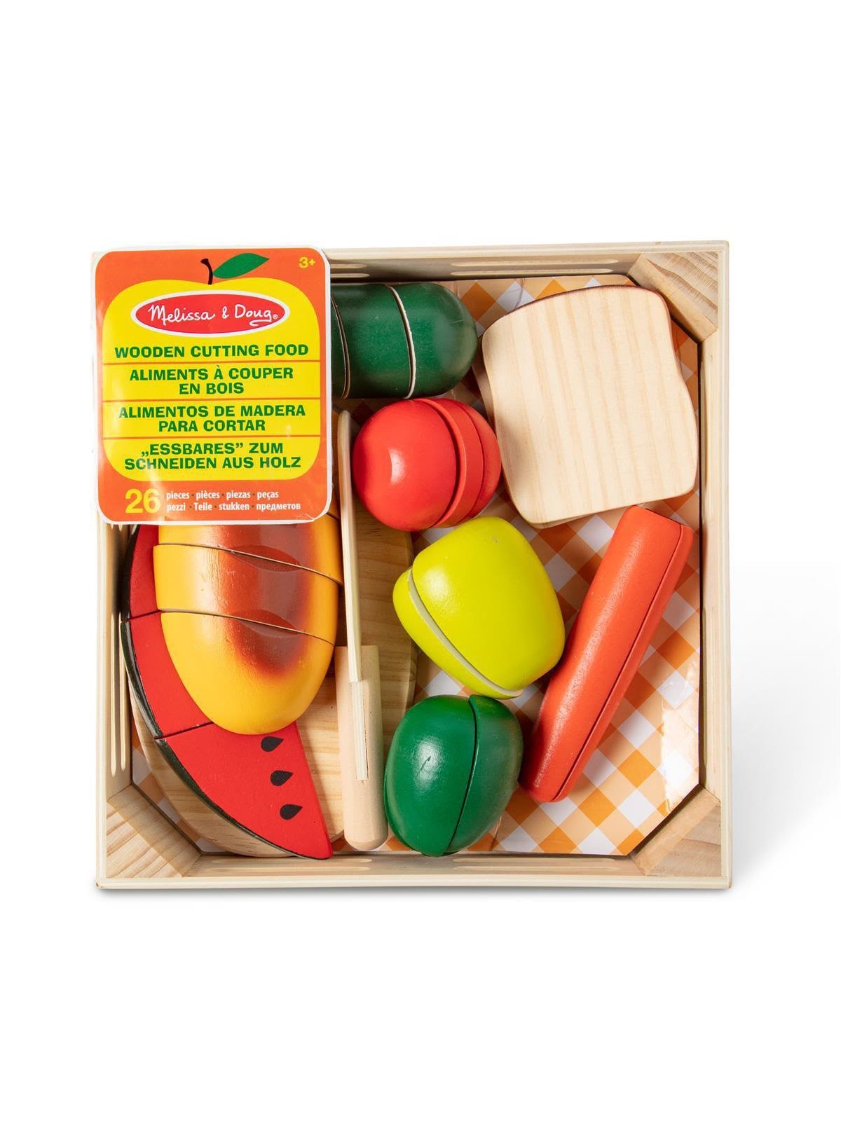 Melissa & Doug Food Play Wooden Cutting Food