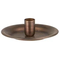 IB Laursen Kerzenhalter rund für dünne 1,3 cm Kerze, Höhe 2.5, Ø 7.8 cm