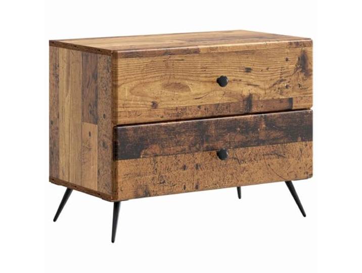Heofavd Nachttisch Altholz Holzwerkstoff Beistelltisch 62x34,5x47,5cm
