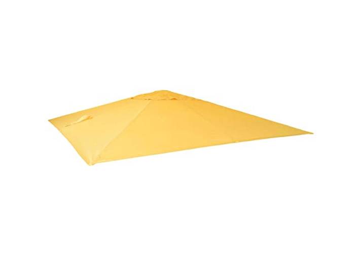 Mendler Toile de Rechange pour Parasol déporté HWC\, 3 x 4 m - Jaune