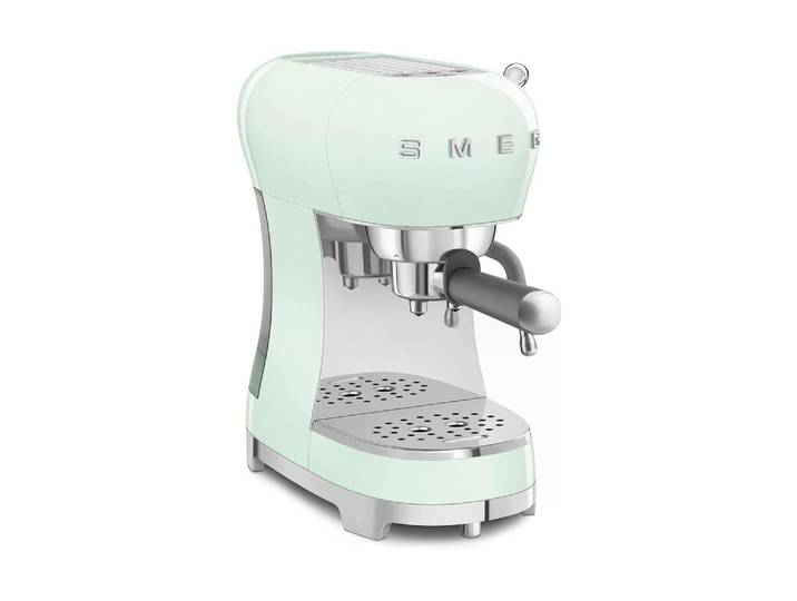 SMEG Siebträgermaschine 50's Style , Energieeffizienz: A, grün, B:14,9cm H:33cm T:32,9cm, Kaffeemaschinen, Siebträgermaschine