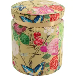 KARE DESIGN Hocker Flower Fever 71088 Stoff Gelb