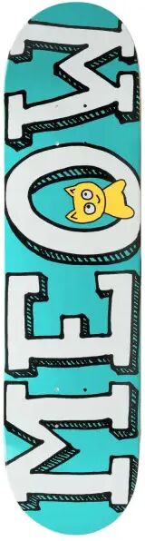 Meow Skateboards Skateboard Deck Meow Logo (8" - Petrol)