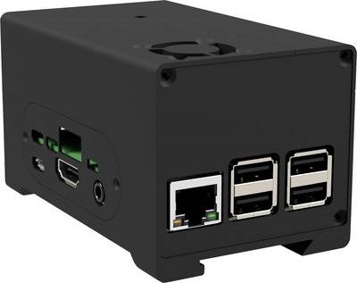 Joy-iT RB-StromPi3-Case Aluminium Behuizing voor Raspberry Pi, Zwart, 59 mm