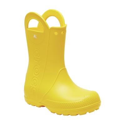 Stiefel CROCS "Handle It K", Mädchen, Gr. 28, gelb, Obermaterial: 100% Gummi rubber., Schuhe Stiefel