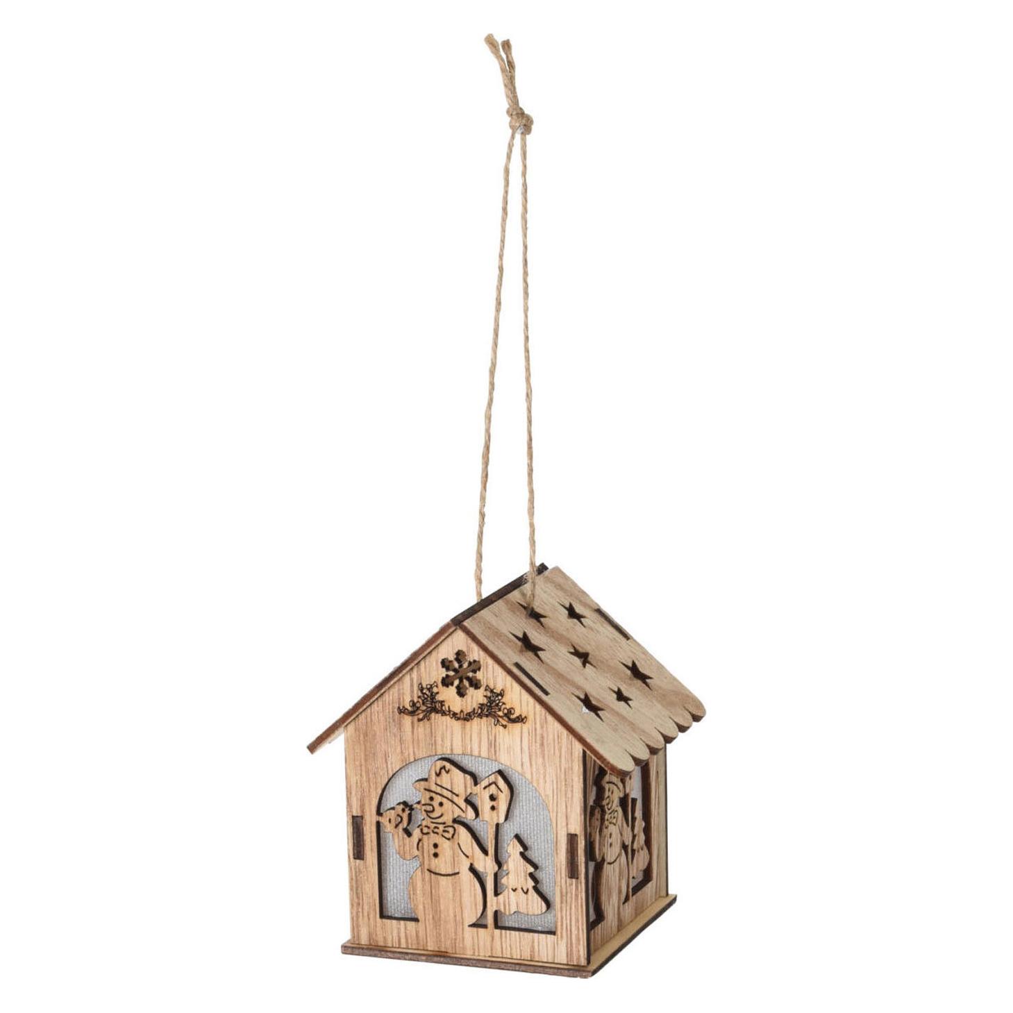 Home&Styling Weihnachtsanhänger Haus mit LED, 20 Stk. (22459465)