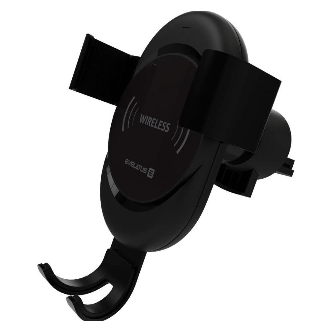 Evelatus Gravity Car Holder with Wireless Charger WCH02 (WCH02BK)