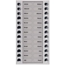 TCS Tür Control Audioaußenstation 2-reihig PET26-EN/04