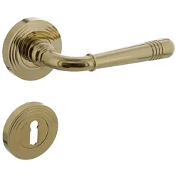 Intersteel, Türgriff + Türgarnitur, Rosettengarnitur BB messing lackiert (Türgriff)