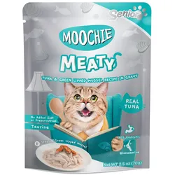 MOOCHIE Thunfisch & Grünlippmuschel in Soße 70 g Senior