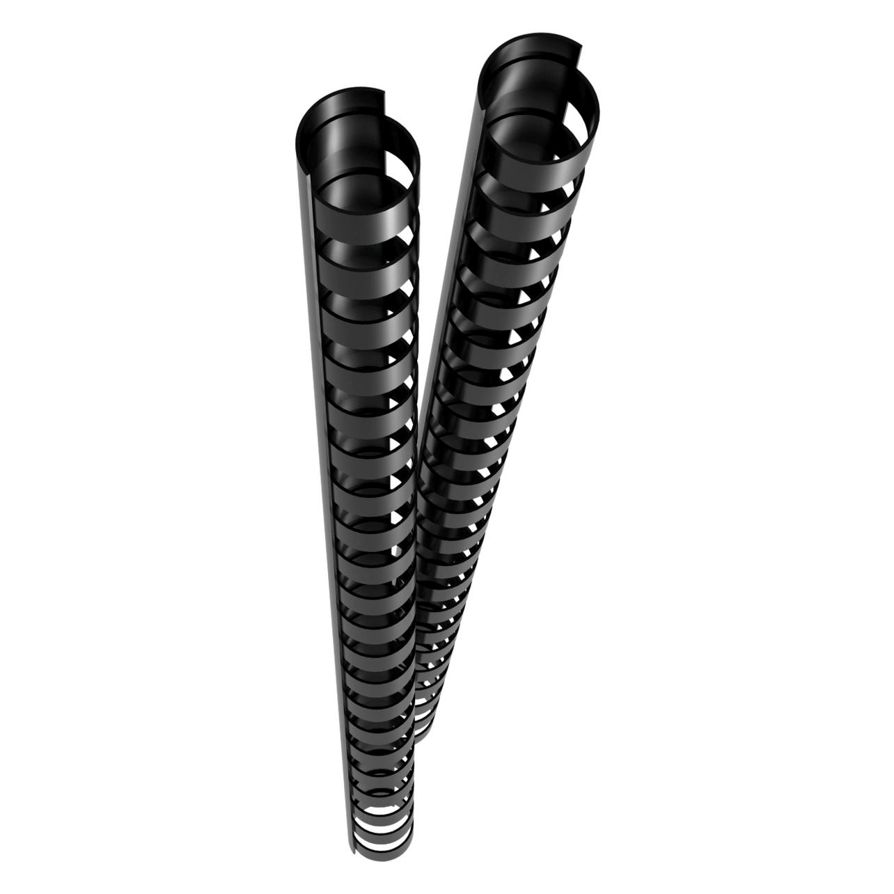 Genie 12373 Plastikbinderücken (DIN A4 Format geeignet für alle Bindegeräte 12 mm) 25 Stück schwar (12373)