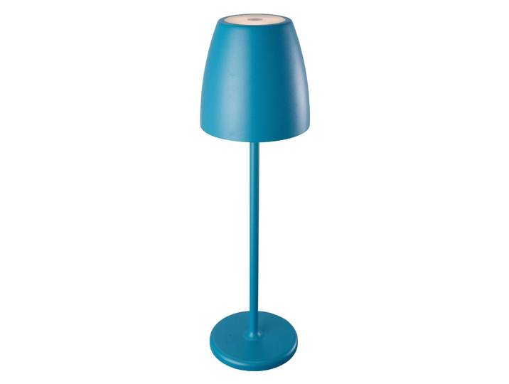 MEGATRON Megatron Tavola LED-Akku-Tischleuchte, petrol Tavola, dimmbar, blau, Aluminium, Junges Wohnen