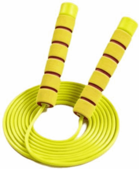 Clever Finds Adjustable Jump Rope Lightweight Skipping Rope For Cardio Fitness Training yellow Orange