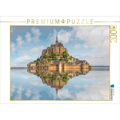 CALVENDO Puzzle Mont Saint Michel, Normandie, Frankreich | 2000 Teile Lege-Größe 90x67cm Foto-Puzzle für glückliche Stunden