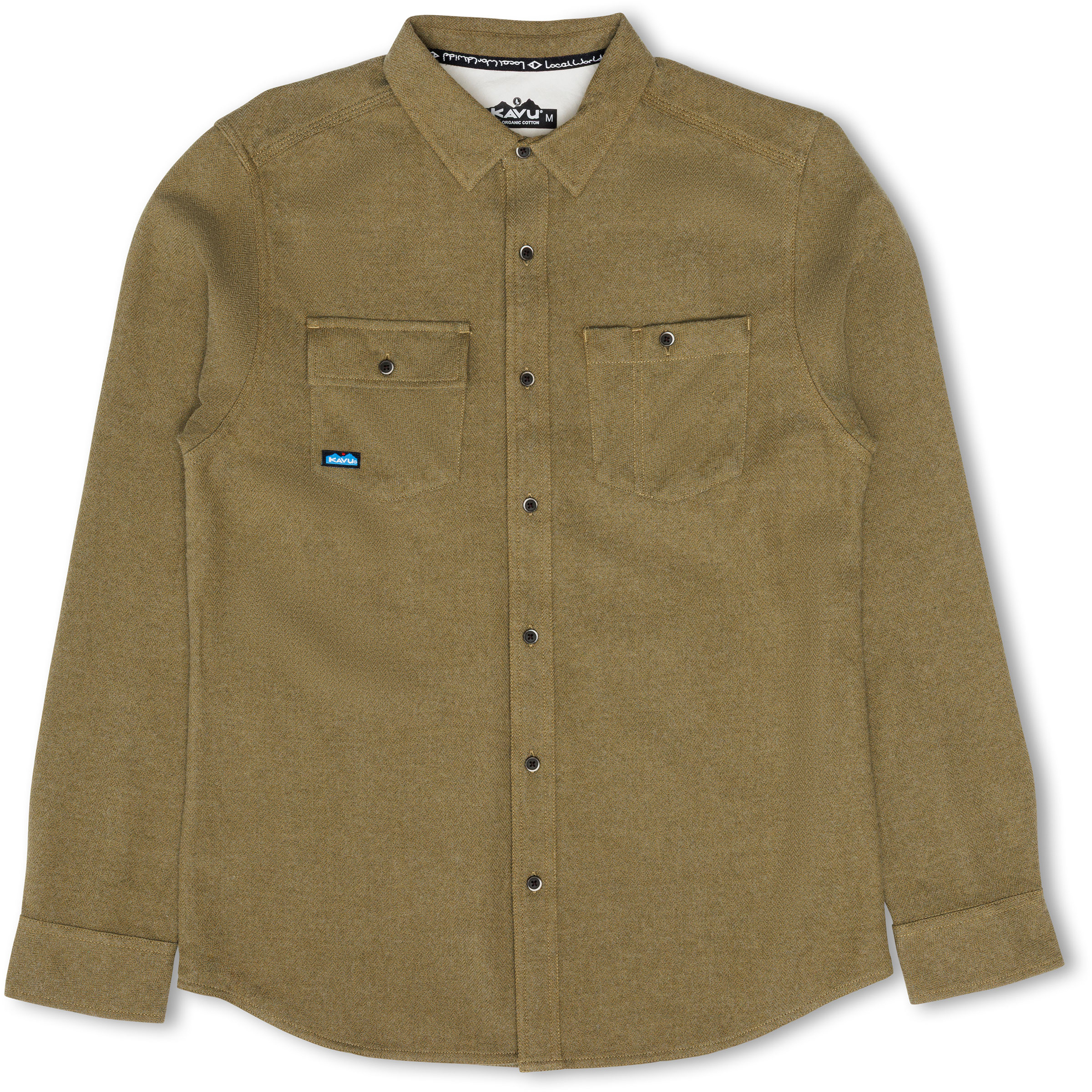 Kavu Langley Herren Hemden oliv Größe XL Lifestyle Hautfreundlich