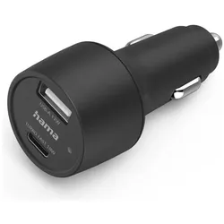 Hama Kfz-Ladegerät, USB-C (PD/QC) + USB-A, 30 Watt, 36 Stück im Display, Auto Adapter, Schwarz, Violett, Weiss, Grün