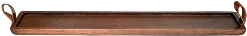 Ivyline Harvey Walnut Wooden Candle Tray W50cm Brown 1.75cm H X 50cm W X 4.72cm D